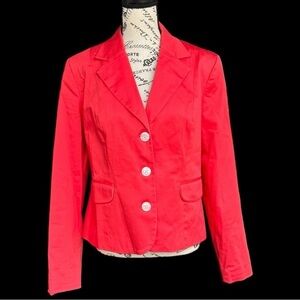 GEORGE Stretch Ladies Sz 10 Vivid Coral JACKET career BLAZER